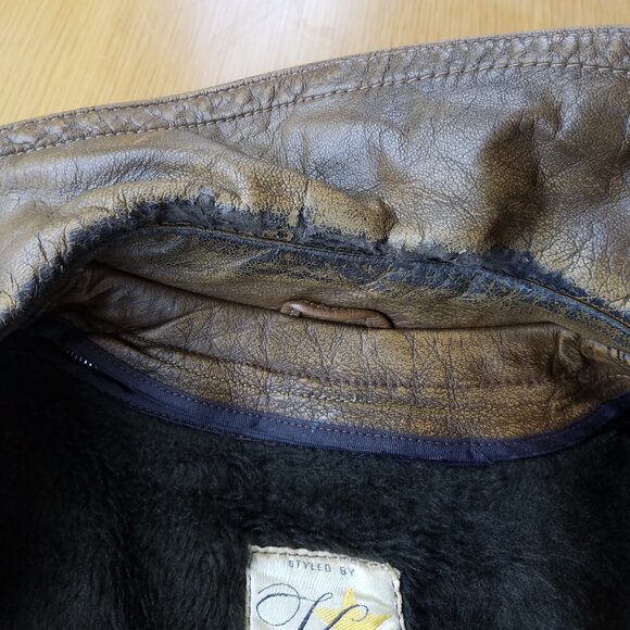 Vintage Kurland Men's 40 Brown Glove Tanned Leather Insulated Jacket - Picture 11 of 15